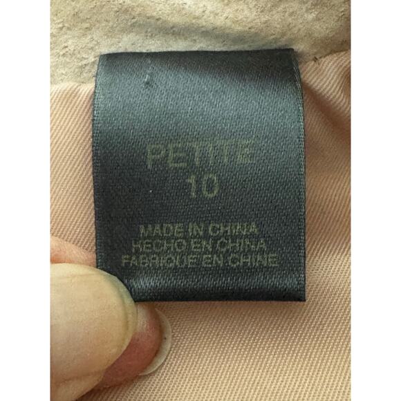 Liz Claiborne Women's Suede Blazer Jacket Size 10 Petite - Picture 9 of 10